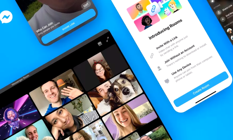 video call on Messenger Rooms