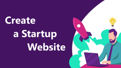 Create a startup website