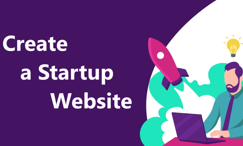 Create a startup website