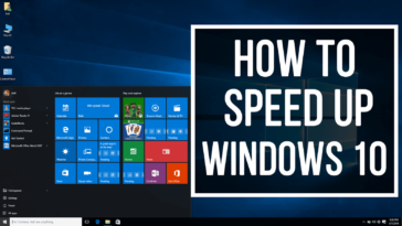 Speed Up Windows 10