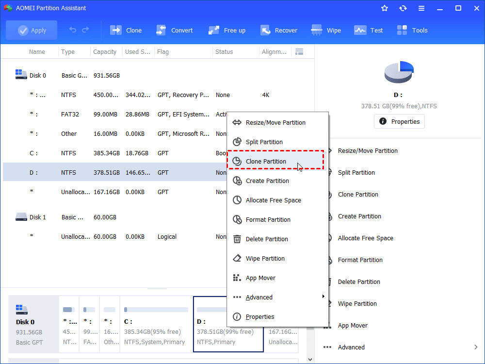 Copy Partition to Another Drive